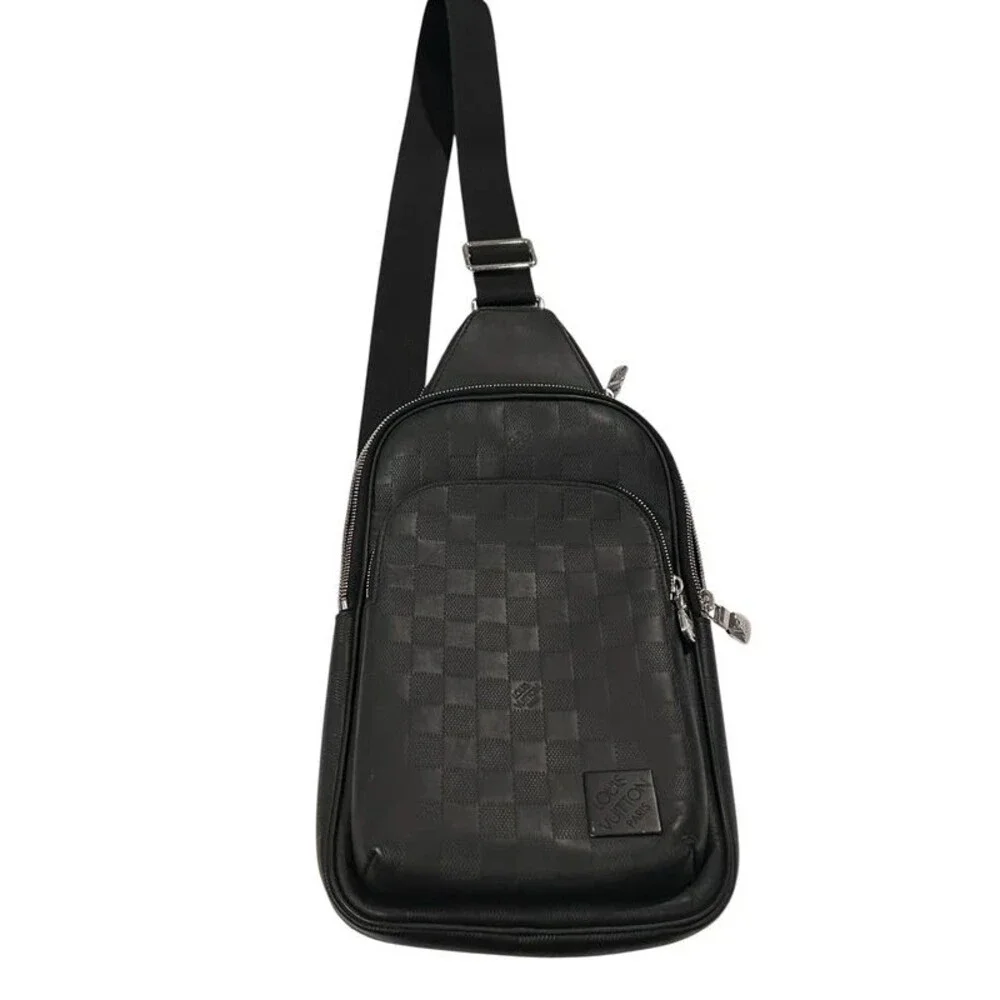 Louis Vuitton Damier Graphite Sling NM Damier Infini Leather Authentic